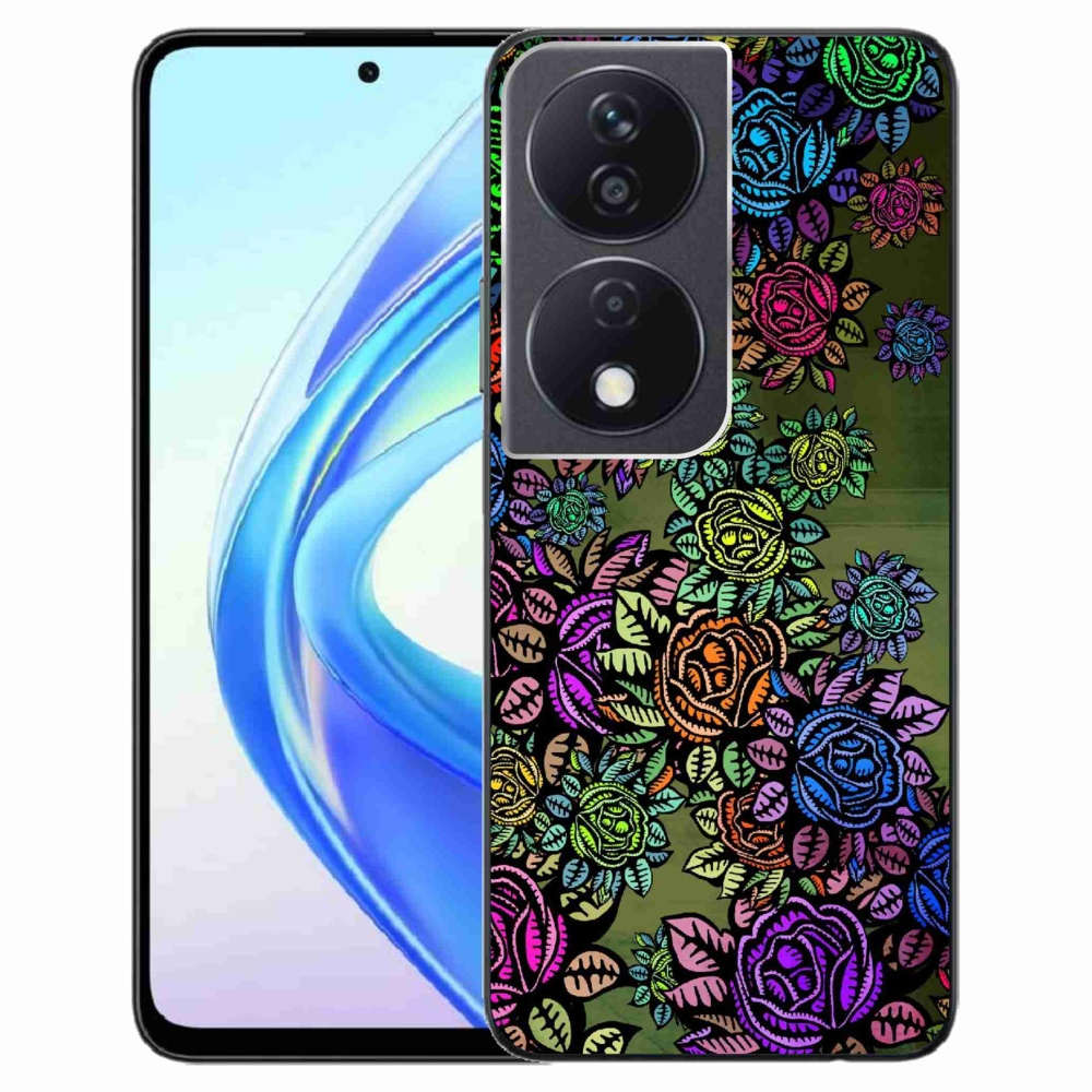 Zselés borítás mmCase a Honor X7b/Honor 90 Smart - virágok 6
