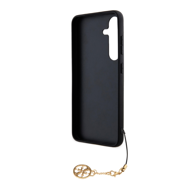 Guess 4G Charm hátlap Samsung Galaxy S24 szürke borítóhoz