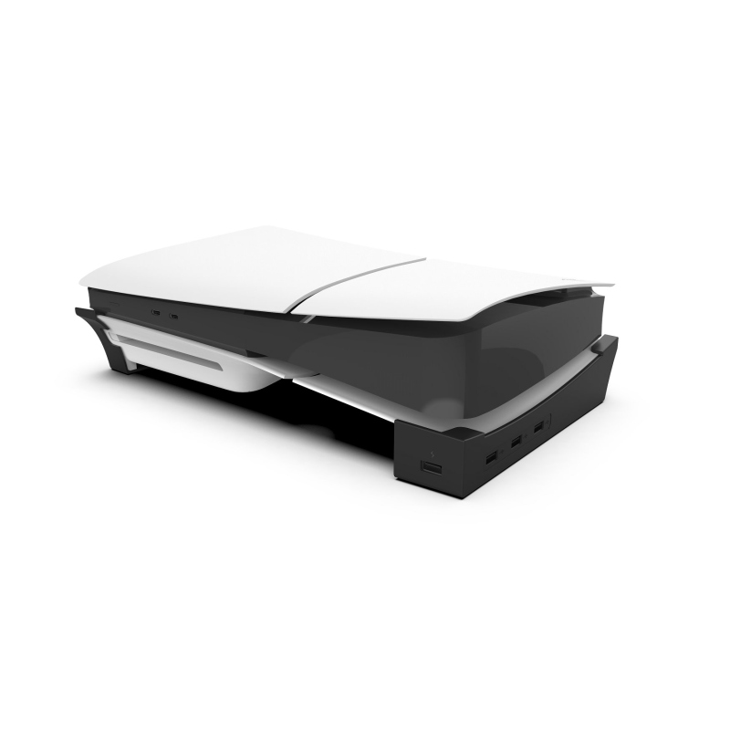 iPega P5S008 Vízszintes állvány USB HUB-bal PS5 Slimhez Fekete