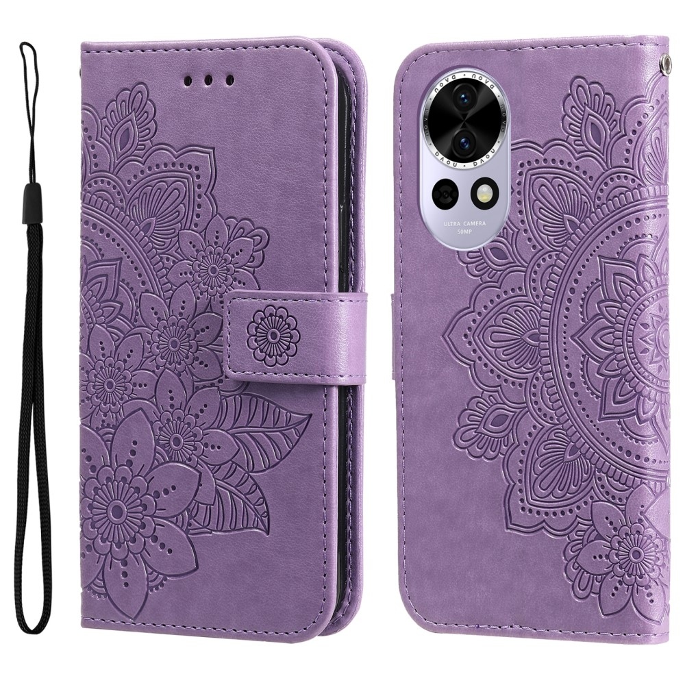 Mandala könyvtáska Huawei Nova 13 5G - lila