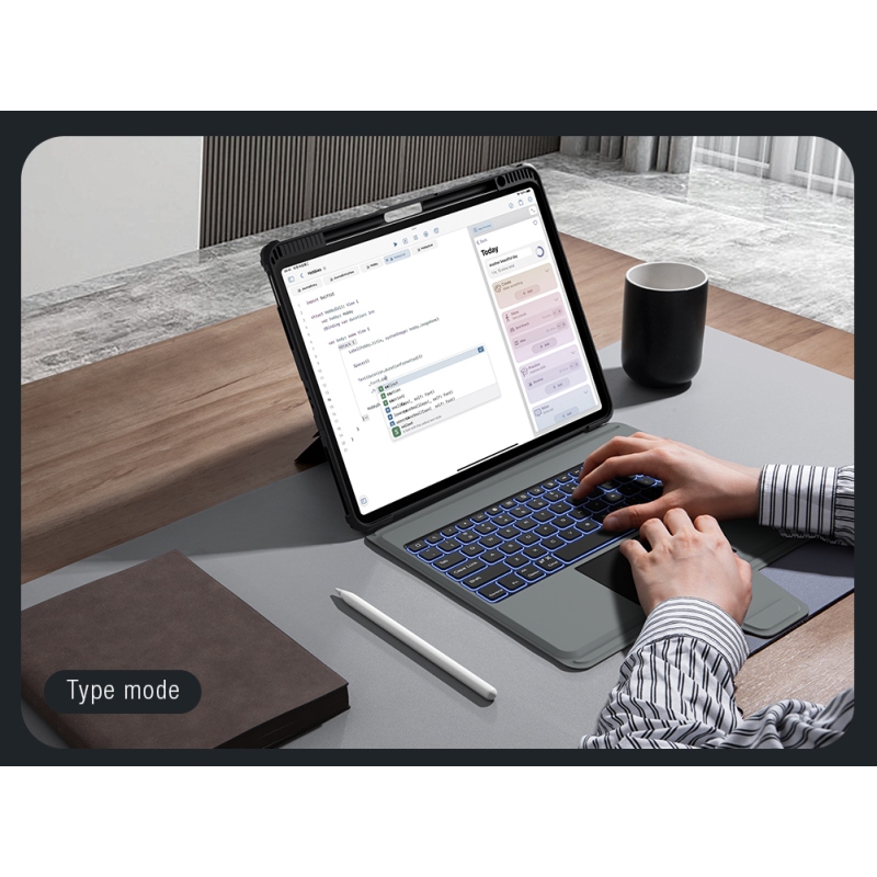 Nillkin Bumper Combo billentyűzet tok (háttérvilágításos verzió) iPad 12.9 Pro 2020/2021/2022 Fekete 12.9 Pro 2020/2021/2022 Fekete