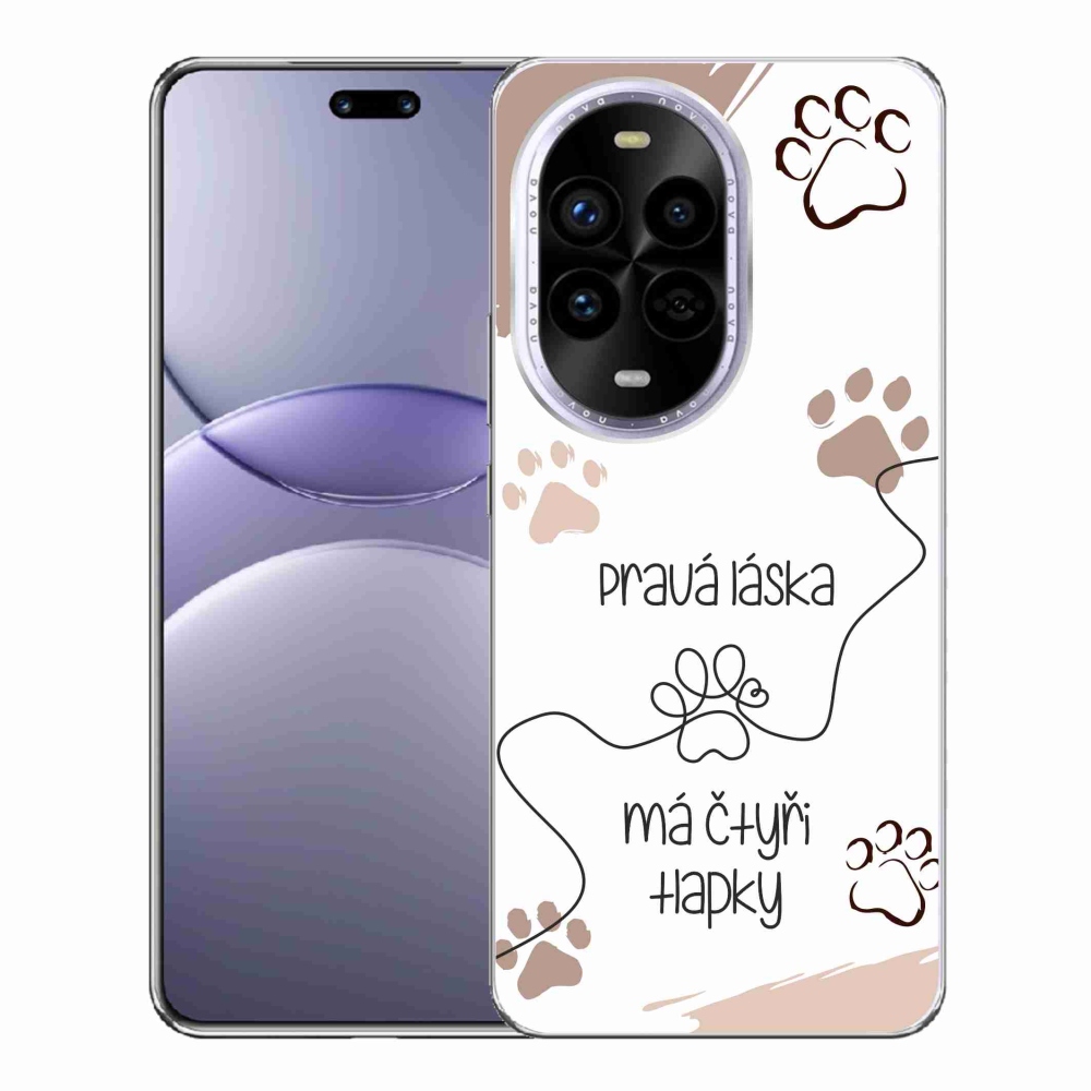 Gél borító mmCase a Huawei Nova 13 Pro 5G készülékhez - kutyamotívum 1 fehér háttér