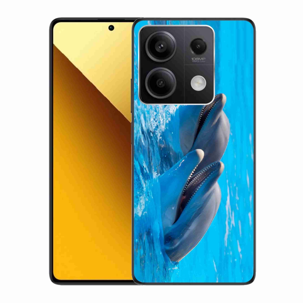 Gél borítás mmCase a Xiaomi Redmi Note 13 5G-hez - delfinek