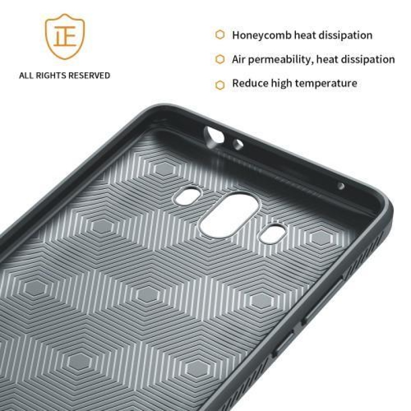 IVS tartós zselés tok texturált hátlappal Huawei Mate 10 készülékhez - szürke