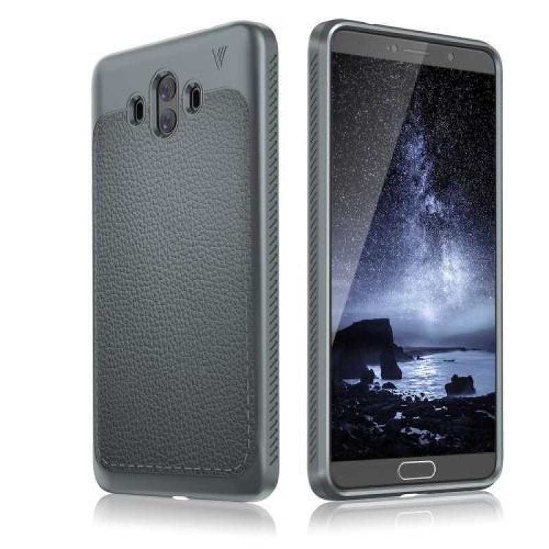 IVS tartós zselés tok texturált hátlappal Huawei Mate 10 készülékhez - szürke
