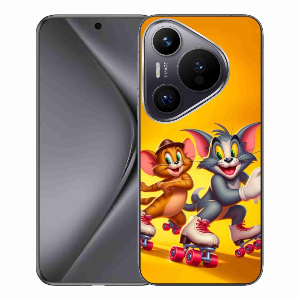Zselés borítás mmCase a Huawei Pura 70 Pro számára - tom a jerry