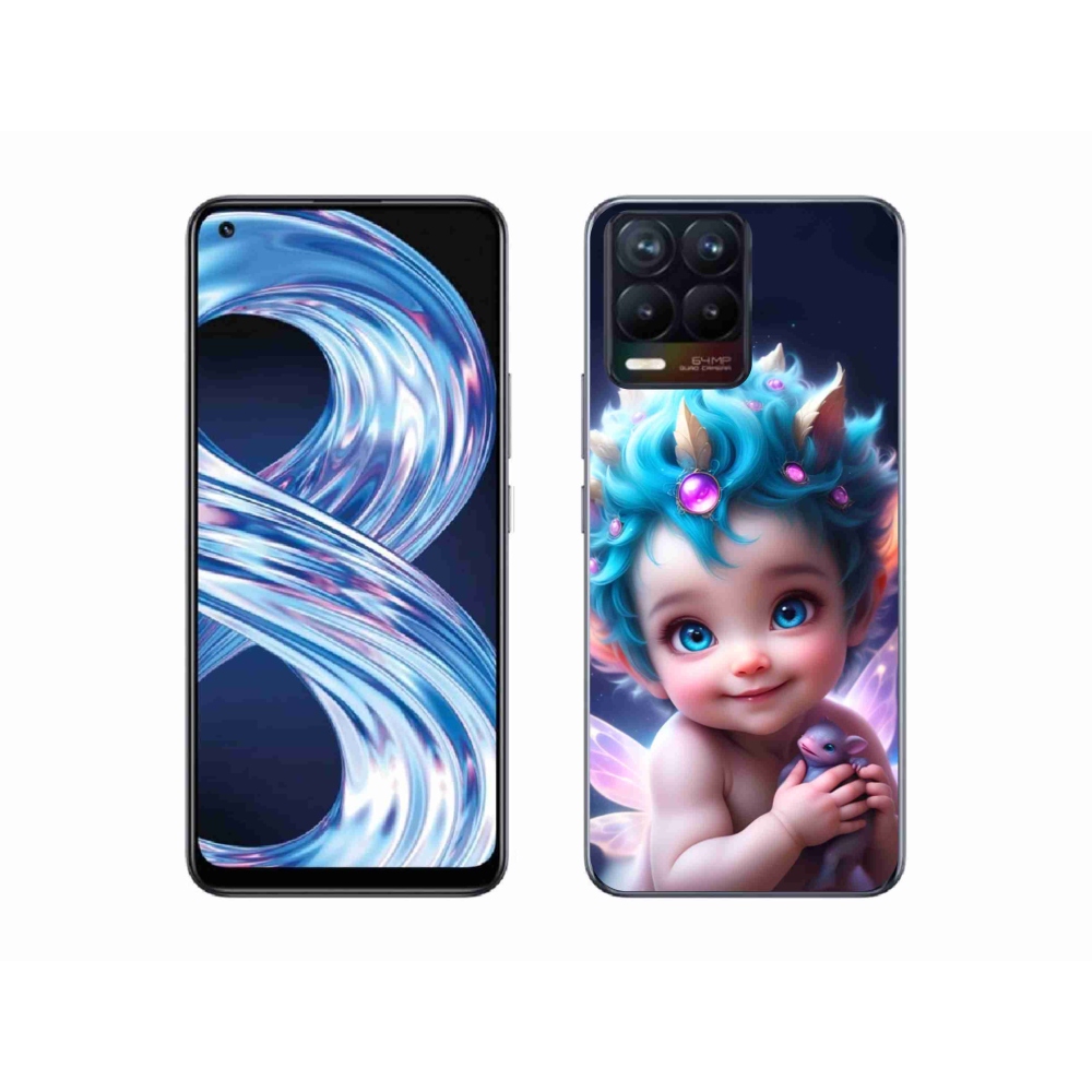 Gél borítás mmCase a Realme 8 Pro-n - baba pillangószárnyakkal