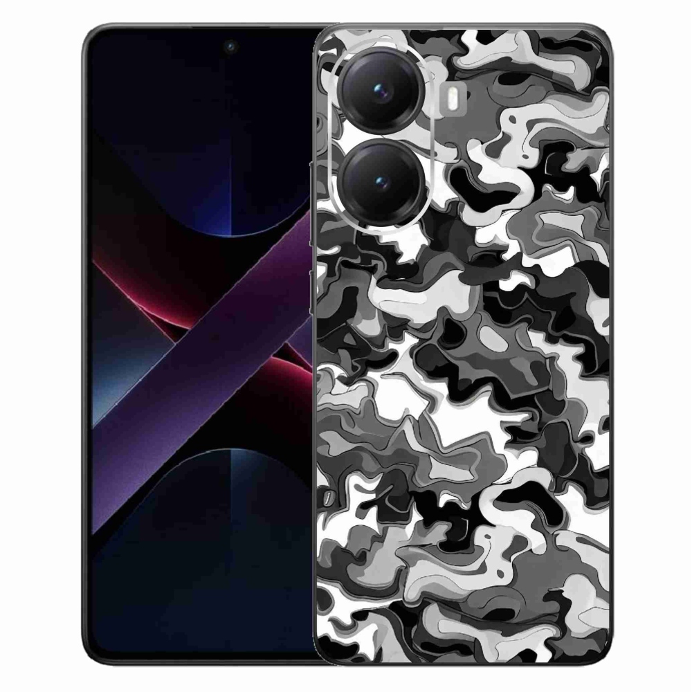 Gél borítás mmCase a Xiaomi Poco X7 Pro 5G számára - álcázó minta 3