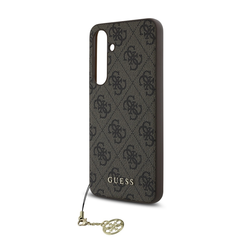 Guess 4G Charm hátlap Samsung Galaxy S24 FE barna borító Samsung Galaxy S24 FE barna
