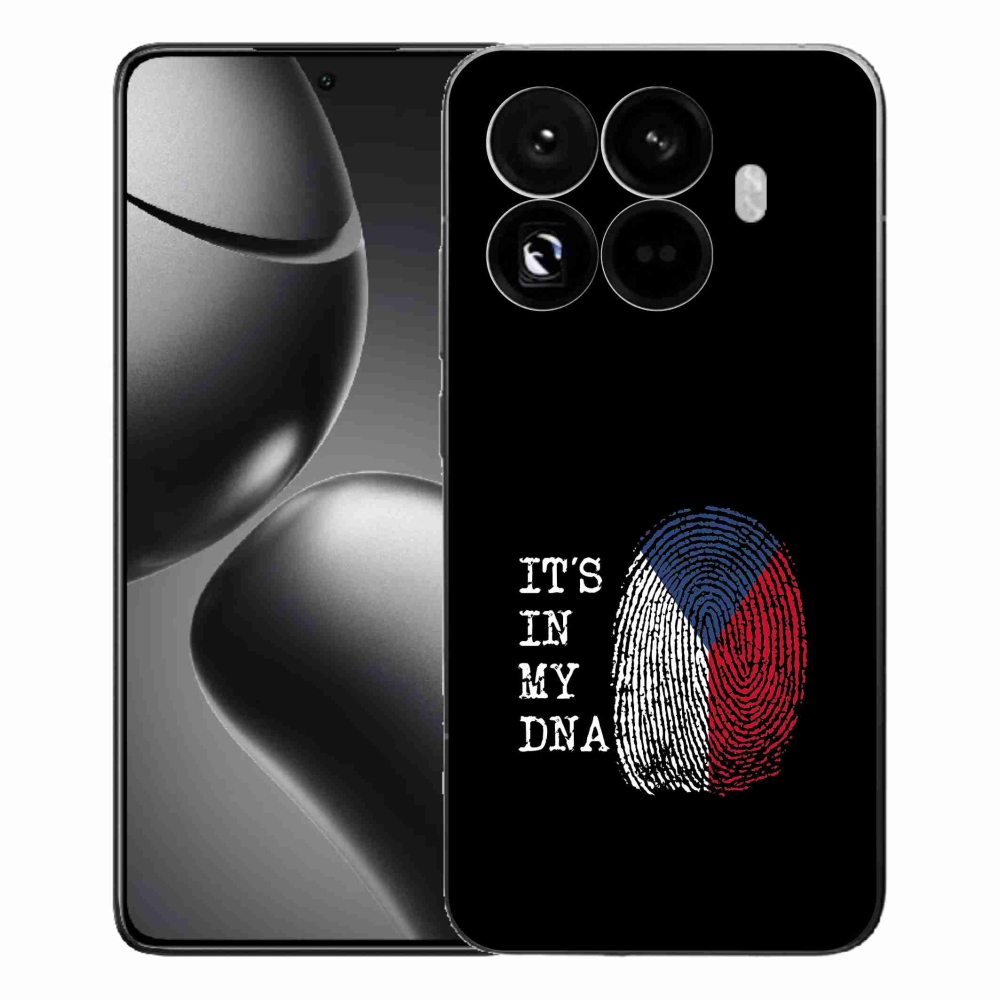 Gél borító mmCase a Xiaomi 15T Pro - zászlós ujjlenyomat fekete háttérrel