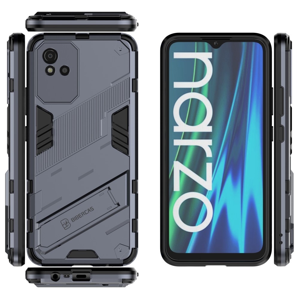 Armory tartós borító a Realme Narzo 50i készülékhez - sötétkék