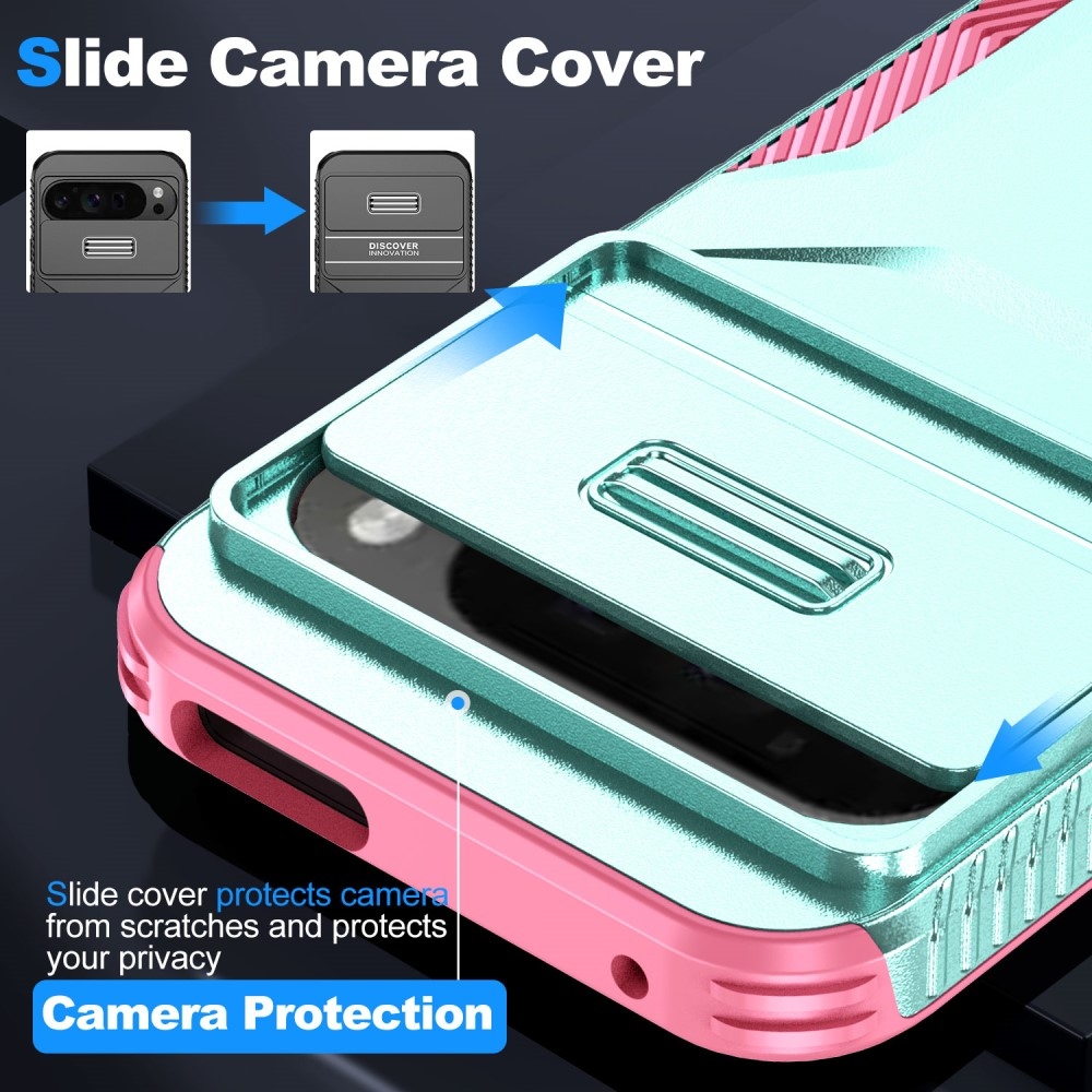 Fedél ellenálló borítás a Google Pixel 9 Pro XL-hez - teal/pink