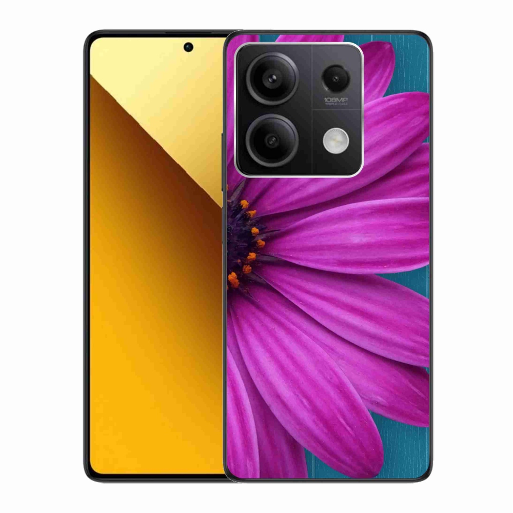 Gél tok mmCase a Xiaomi Redmi Note 13 5G-hez - lila margaréta