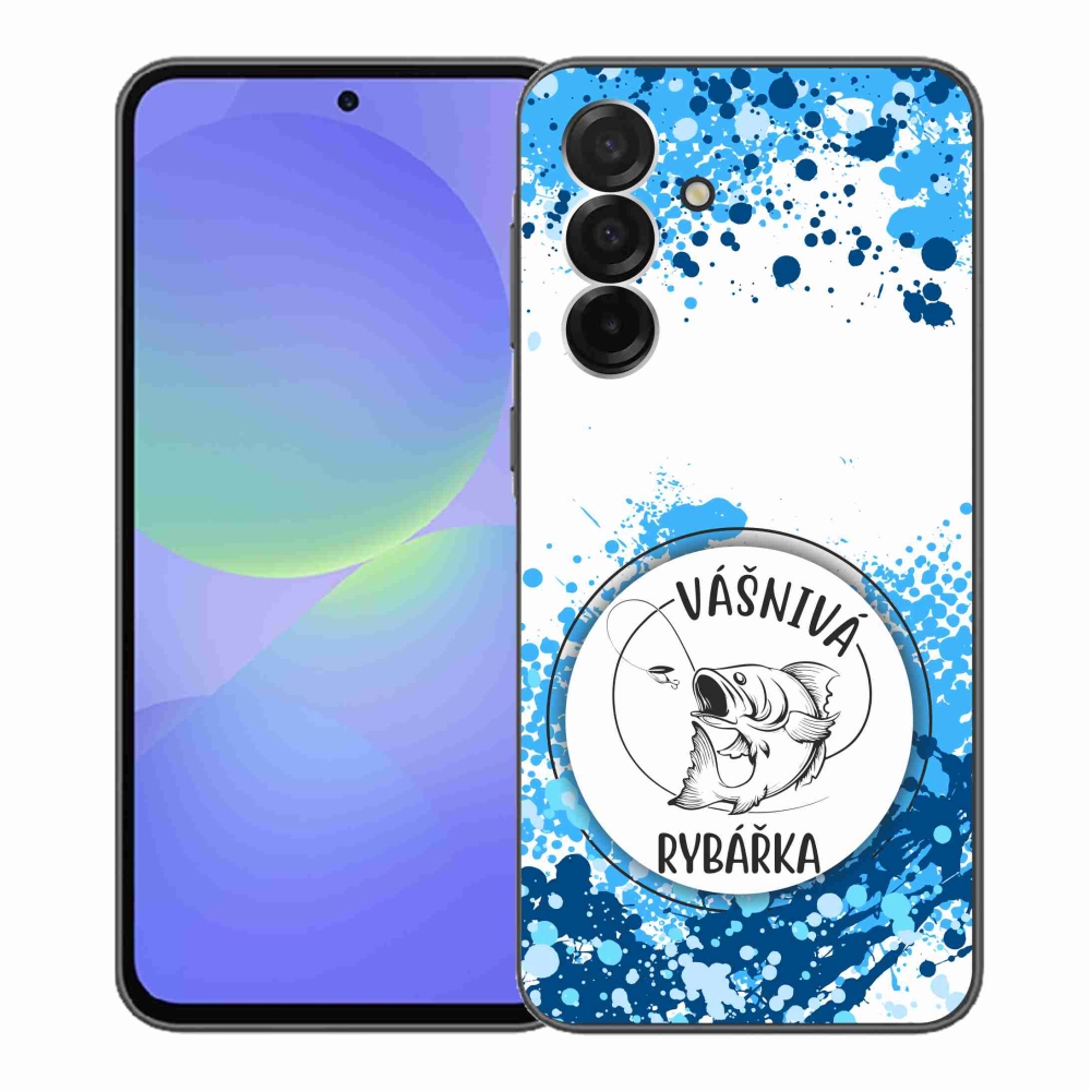 Gél borítás mmCase Samsung Galaxy A36 5G - szenvedélyes halásznő fehér háttérrel