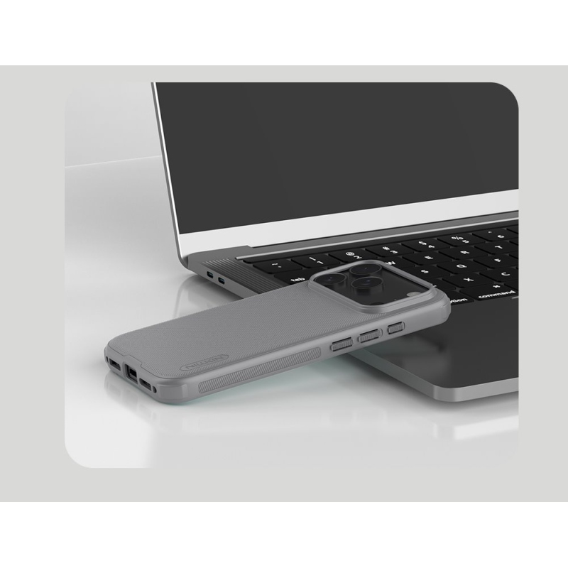 Nillkin Super Frosted PRO hátlap az Apple iPhone 17 Pro Max készülékhez Titánium szürke