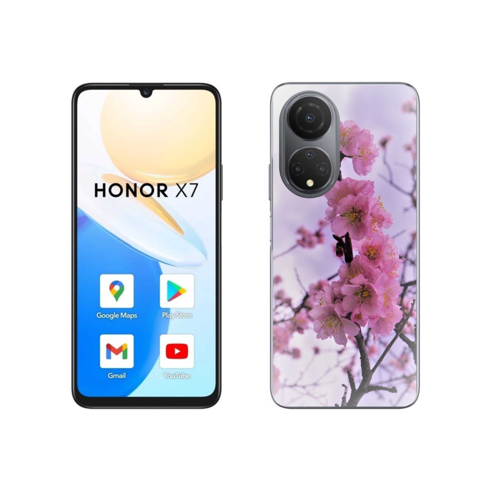 Zselés borítás mmCase a Honor X7-hez - virág 7
