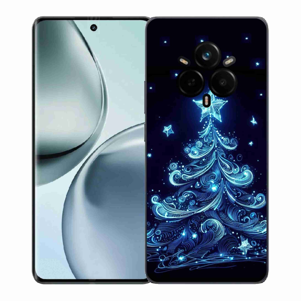 Gél borítás mmCase a Realme 14 Pro 5G számára - neon karácsonyfa 4
