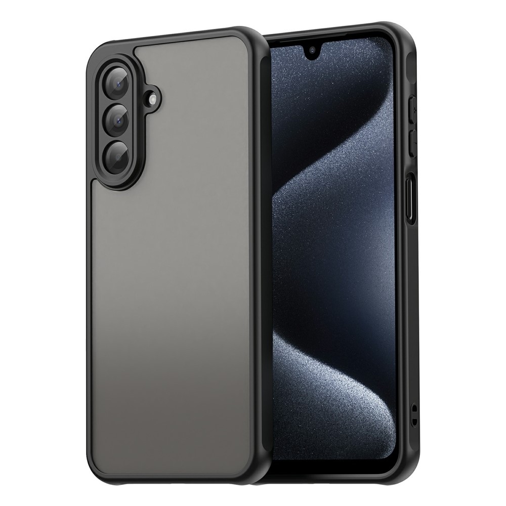Zselés tok kemény hátlappal Samsung Galaxy A17 5G készülékhez - fekete