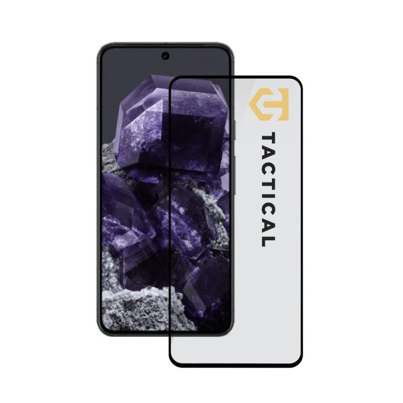 Taktikai üvegpajzs 5D üveg a Google Pixel 8-hoz Fekete