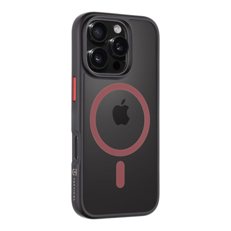 Taktikai MagForce Hyperstealth 2.0 borító iPhone 16 Pro fekete/piros színű készülékhez