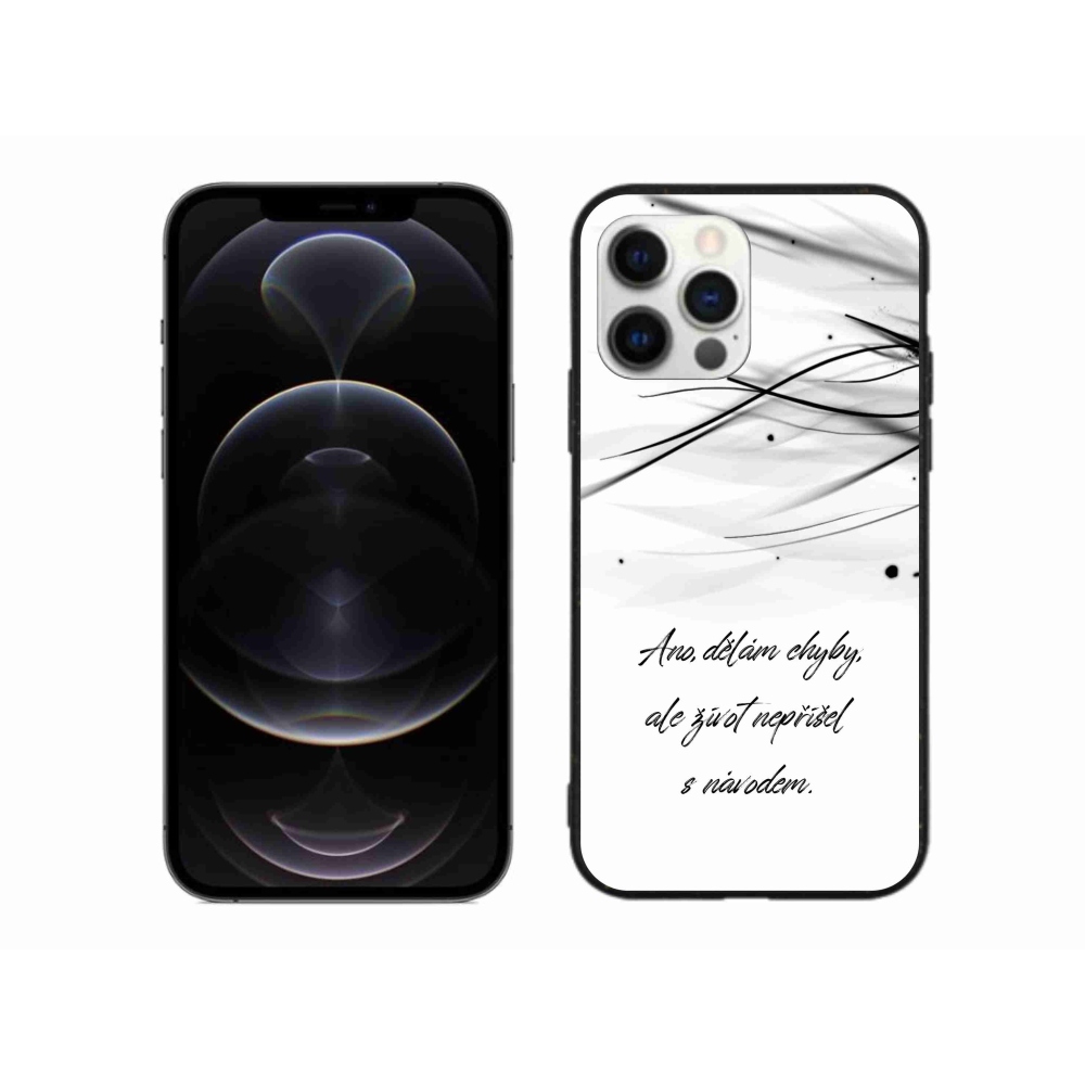 Zselés borítás mmCase iPhone 12 Pro Max készülékhez - idézem fehér háttér
