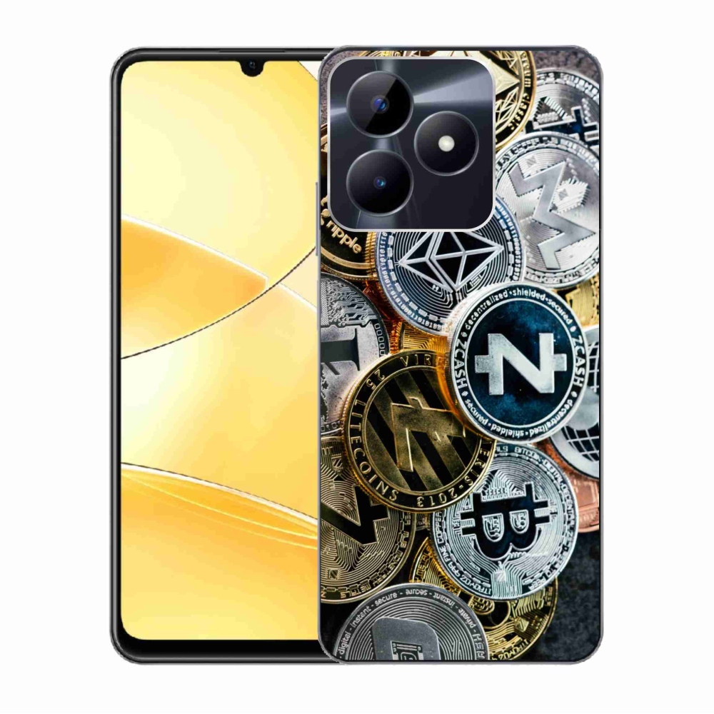 Gél borító mmCase a Realme C51/C53 készülékhez - kriptovaluták