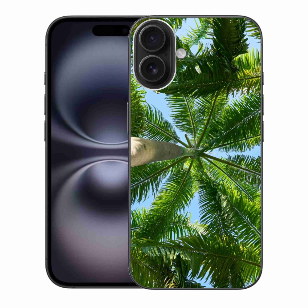 Zselés borítás mmCase iPhone 16 Plus készülékhez - pálmafa