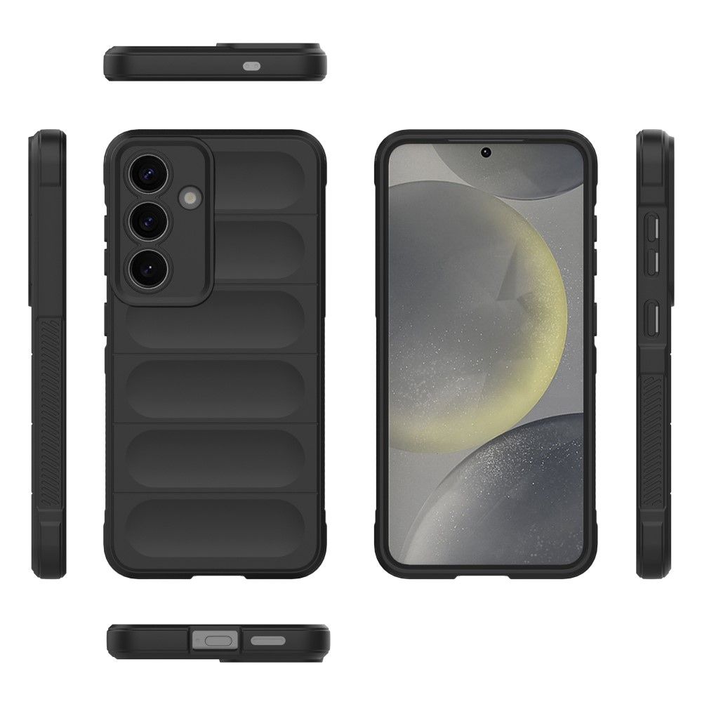 Rugg tartós zselés tok Samsung Galaxy S25 készülékhez - fekete