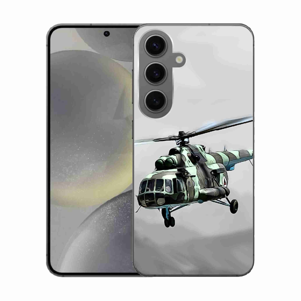 Gél borítás mmCase Samsung Galaxy S24 - katonai helikopterhez