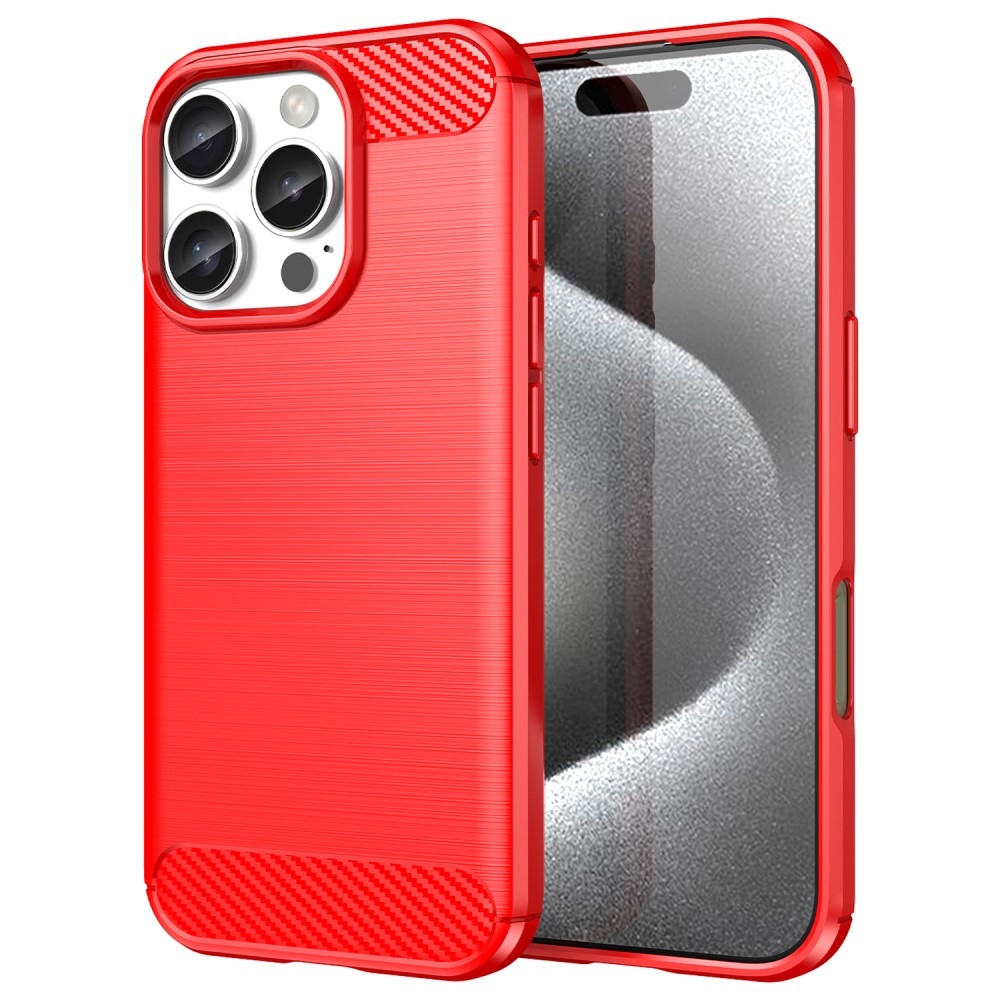 Szénálló zselés tok iPhone 16 Pro készülékhez - piros