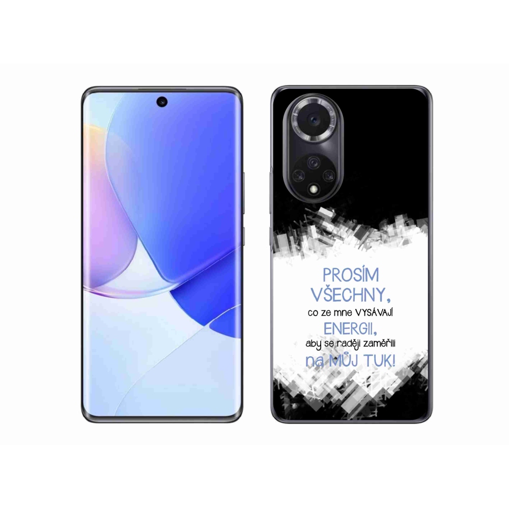 Gél borító mmCase a Huawei Nova 9-hez - vicces szöveg 1 kék