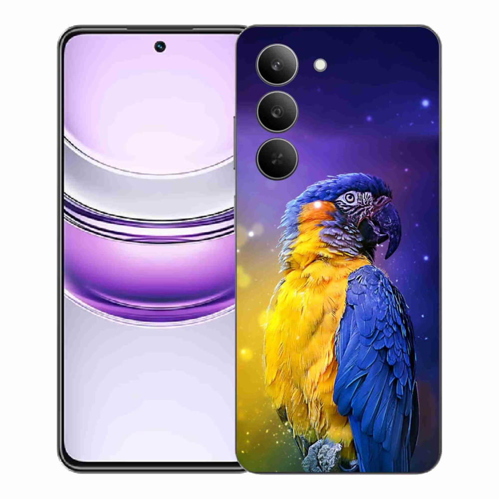 Zselés borítás mmCase a Realme 14x 5G készülékhez - papagáj ara 1