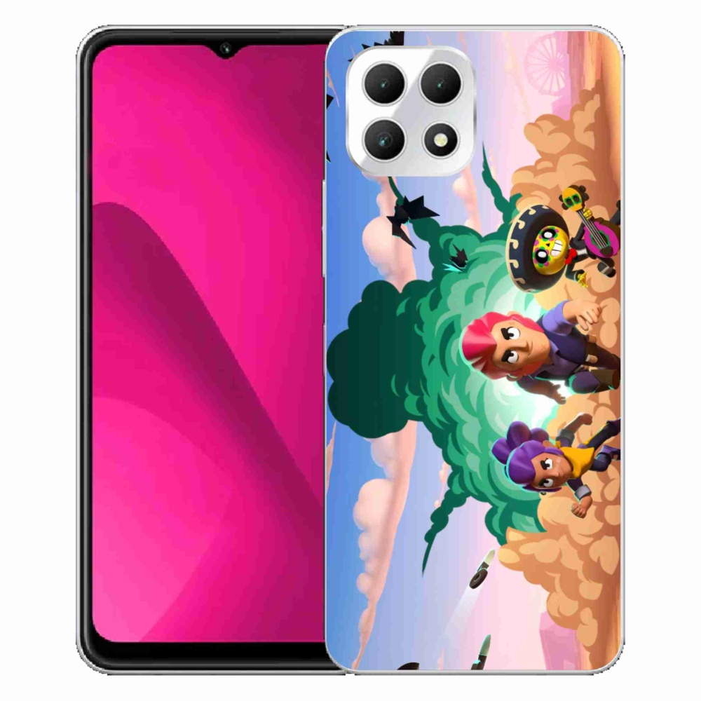 Zselés borítás mmCase a T-Mobile T Phone 2 készülékhez - verekedés csillagok