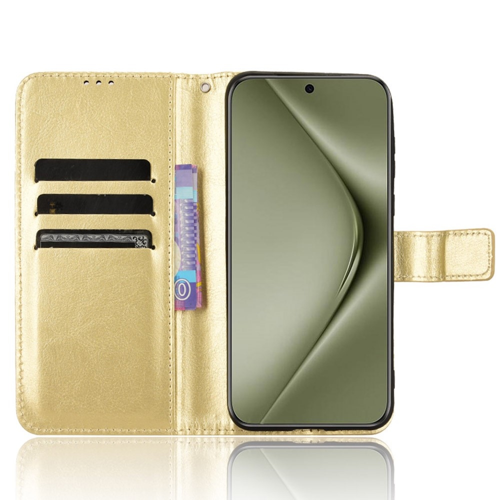Őrült könyv tok Huawei Pura 70 Pro-hoz - arany színben