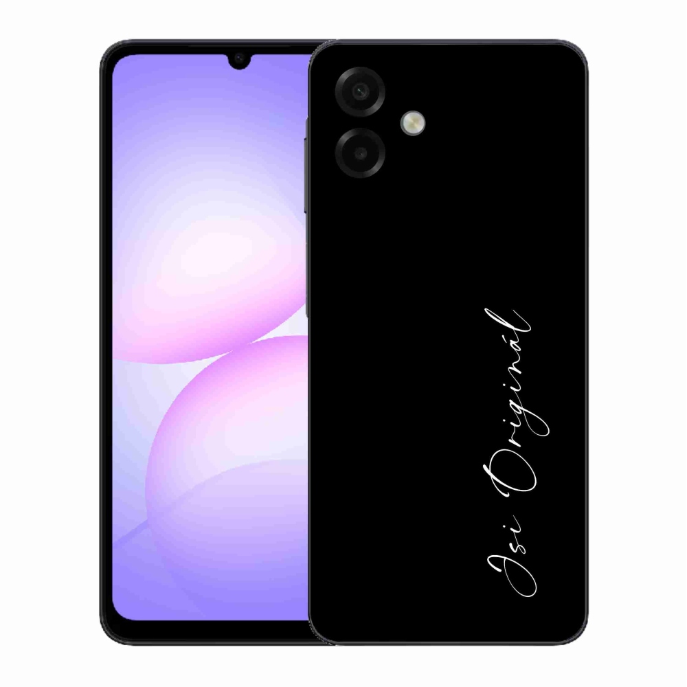 Gél borító mmCase Samsung Galaxy A07 4G - te vagy az eredeti fekete háttérrel