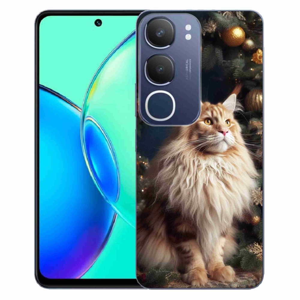 Zselés borítás mmCase a Vivo Y19s készülékhez - macska a fánál