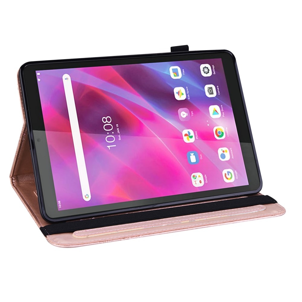 Virágos tok a Lenovo Tab M8 4. generációs (2024) Lenovo Tab M8-hoz - rózsaarany színben