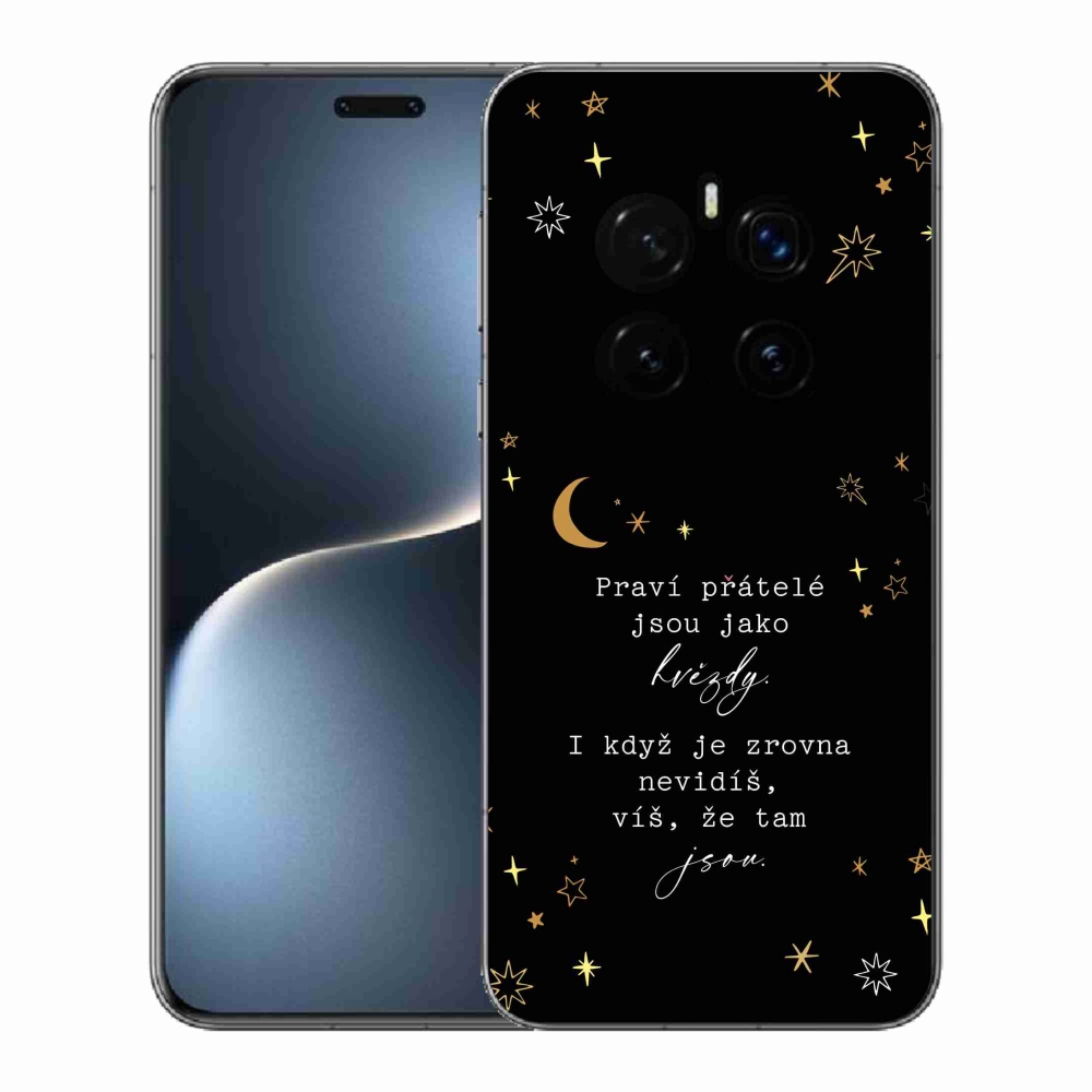 Gél borítás mmCase a Honor Magic 7 Pro 5G készülékhez - Idézet 6 fekete háttér