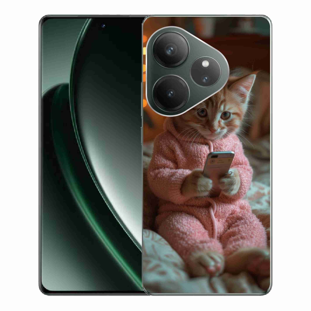 Gél borítás mmCase a Realme GT 6 5G/GT 6T 5G - baba mobiltelefonnal