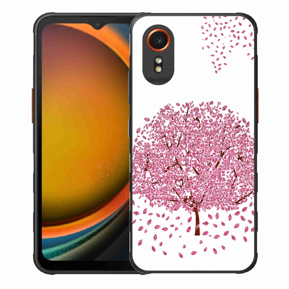 Gél borítás mmCase Samsung Galaxy Xcover 7 készülékhez - rajzfilmfa levelekkel