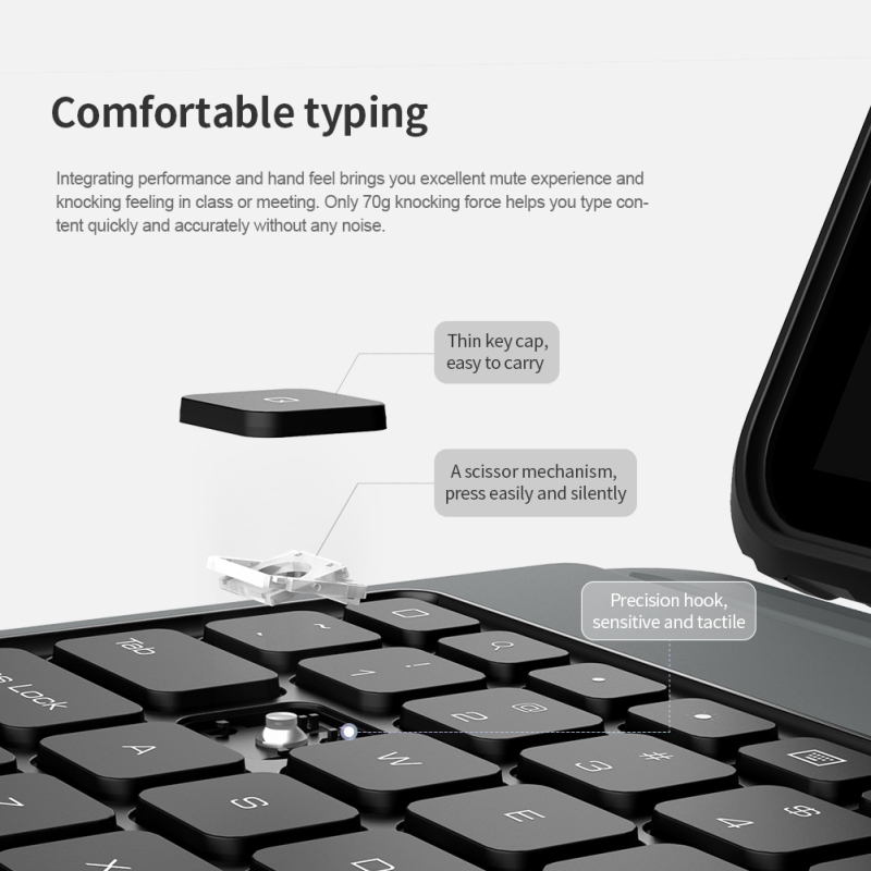 Nillkin Bumper Combo billentyűzet tok iPad Pro 12.9 2020/2021/2022 iPad Pro 12.9 2020/2021/2022 Fekete