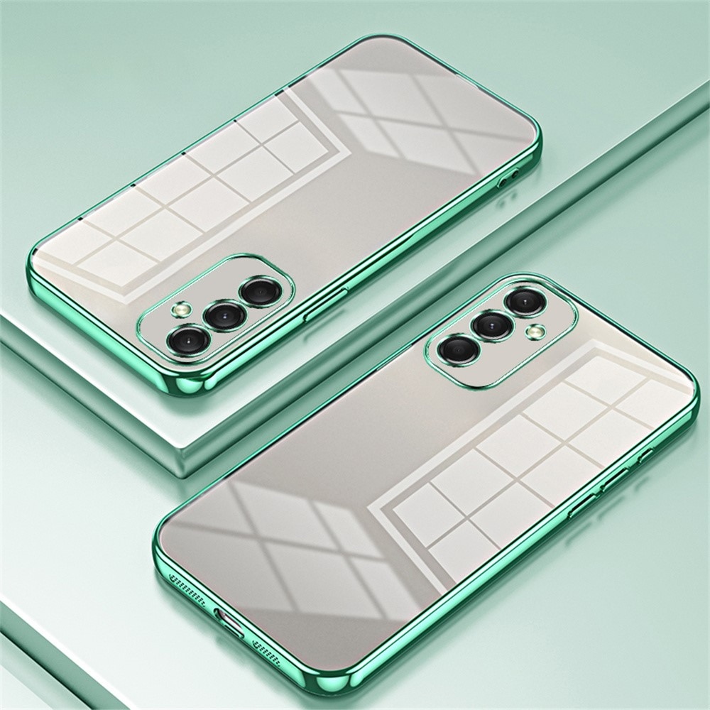 Vágott zselés csillogó tok Samsung Galaxy A16 4G/5G készülékhez - zöld