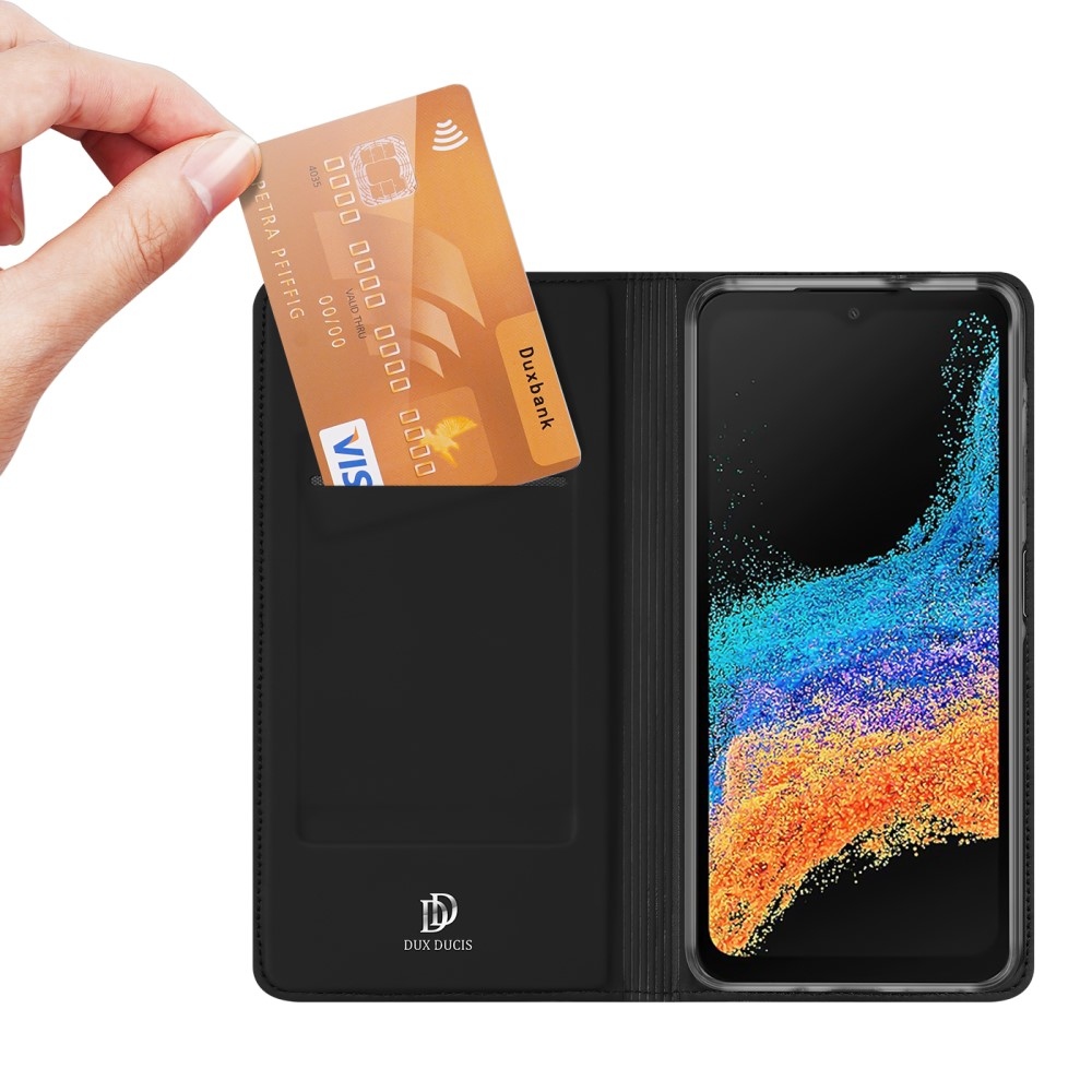 DUX könyvtáska Samsung Galaxy Xcover 7 Pro készülékhez - fekete