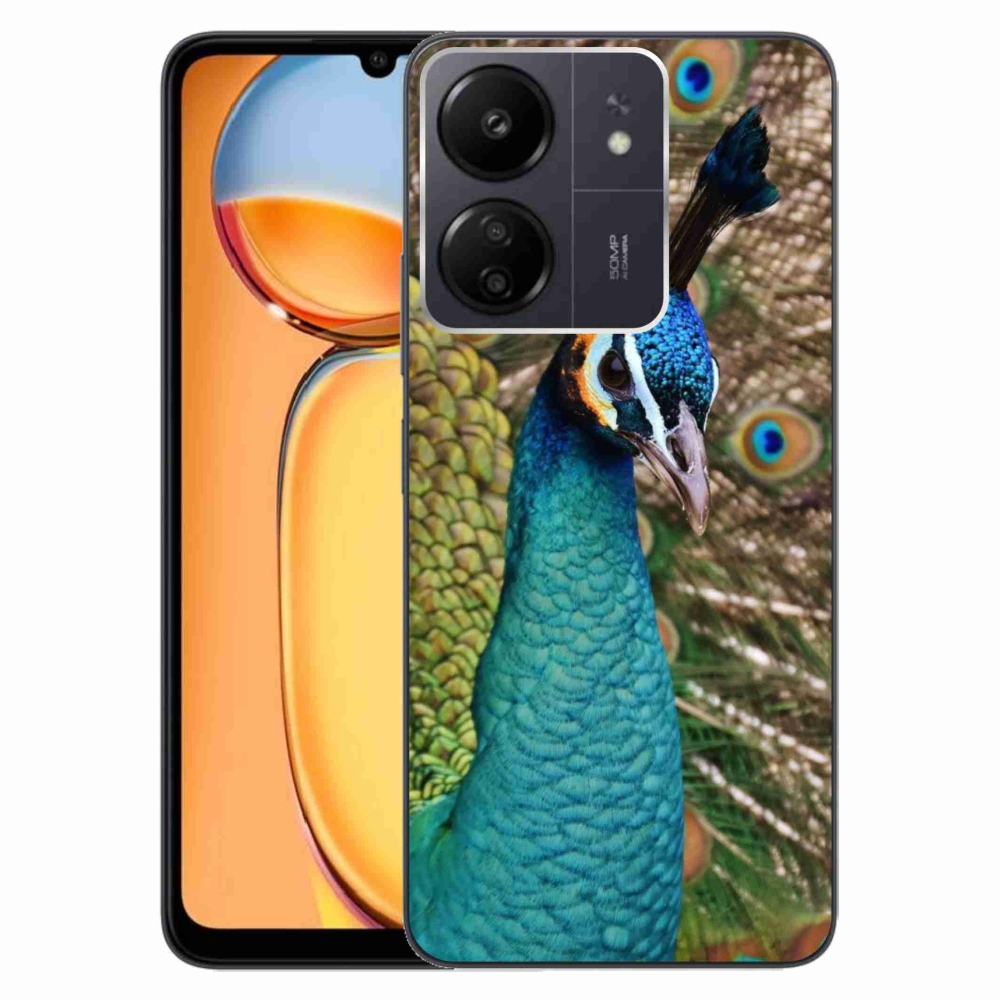 Gél borítás mmCase a Xiaomi Poco C65/Redmi 13C készülékhez - páva
