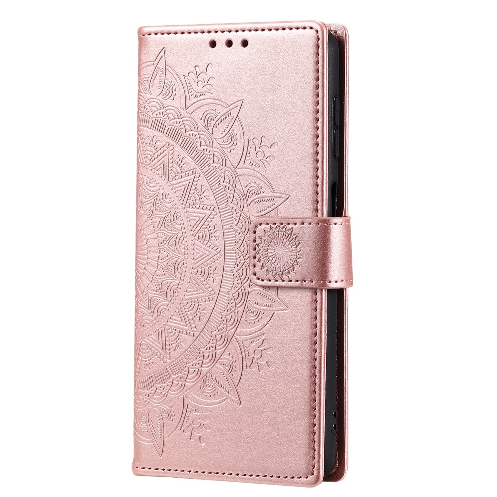 Mandala könyv tok Samsung Galaxy A26 5G - rózsa arany