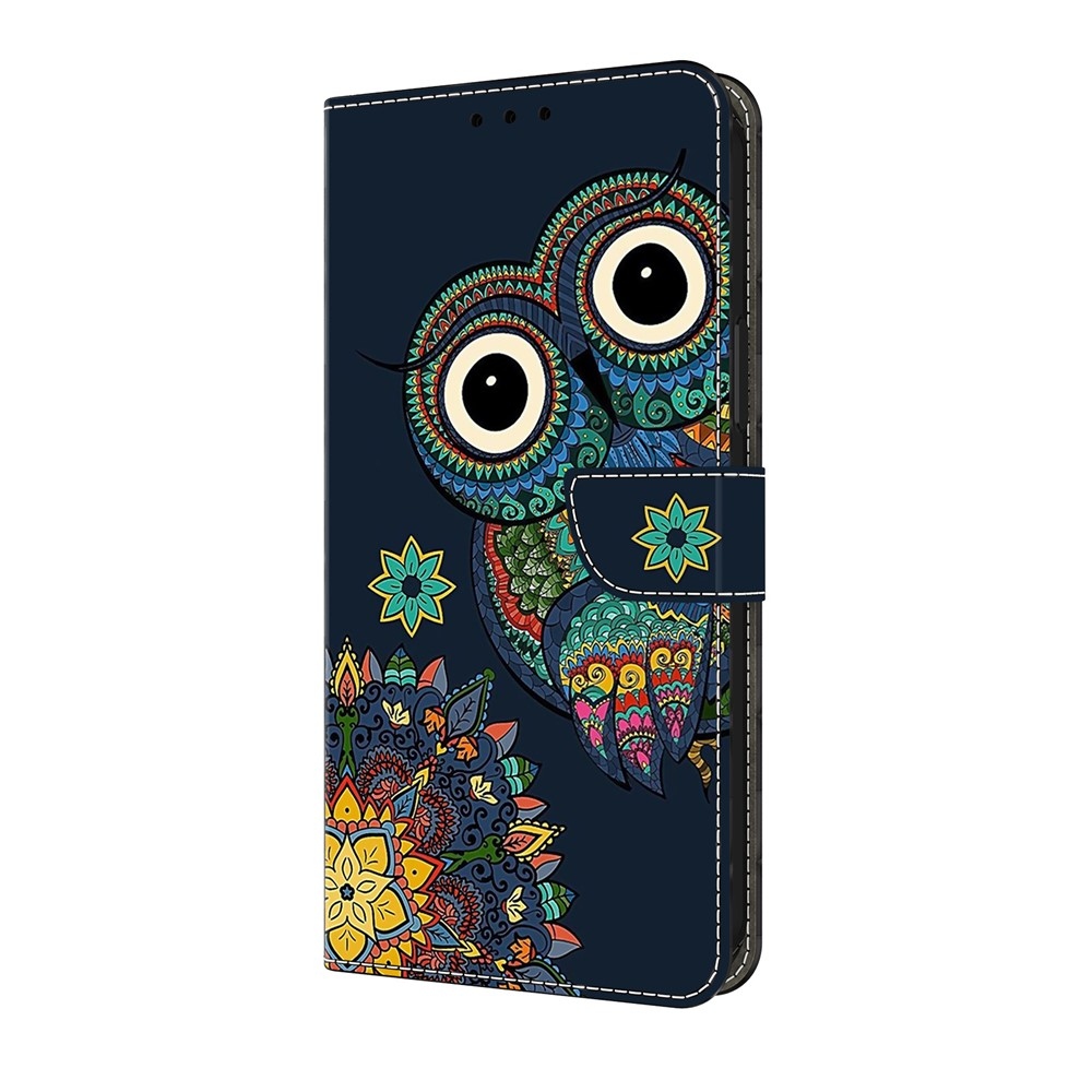 Sima könyvtáska Google Pixel 10 Pro/Pixel 10 - bagoly és mandala
