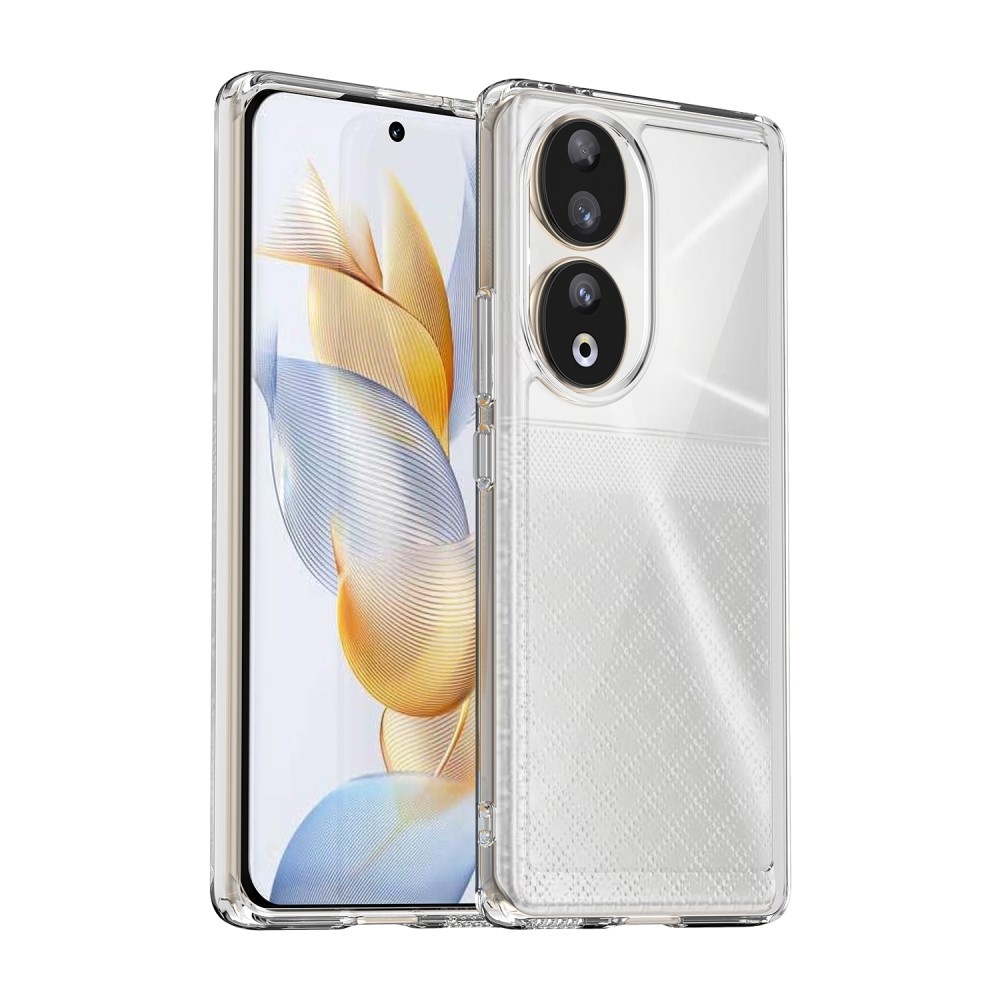 Gél tok fix hátlappal a Honor 90 készülékhez - átlátszó