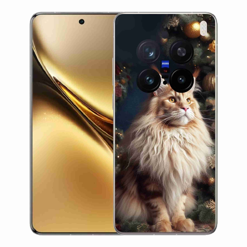 Zselés borítás mmCase a Vivo X200 Pro 5G-hez - macska a fánál