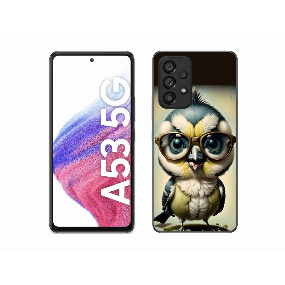 Zselés borítás mmCase Samsung Galaxy A53 5G - kölyök szemüveggel