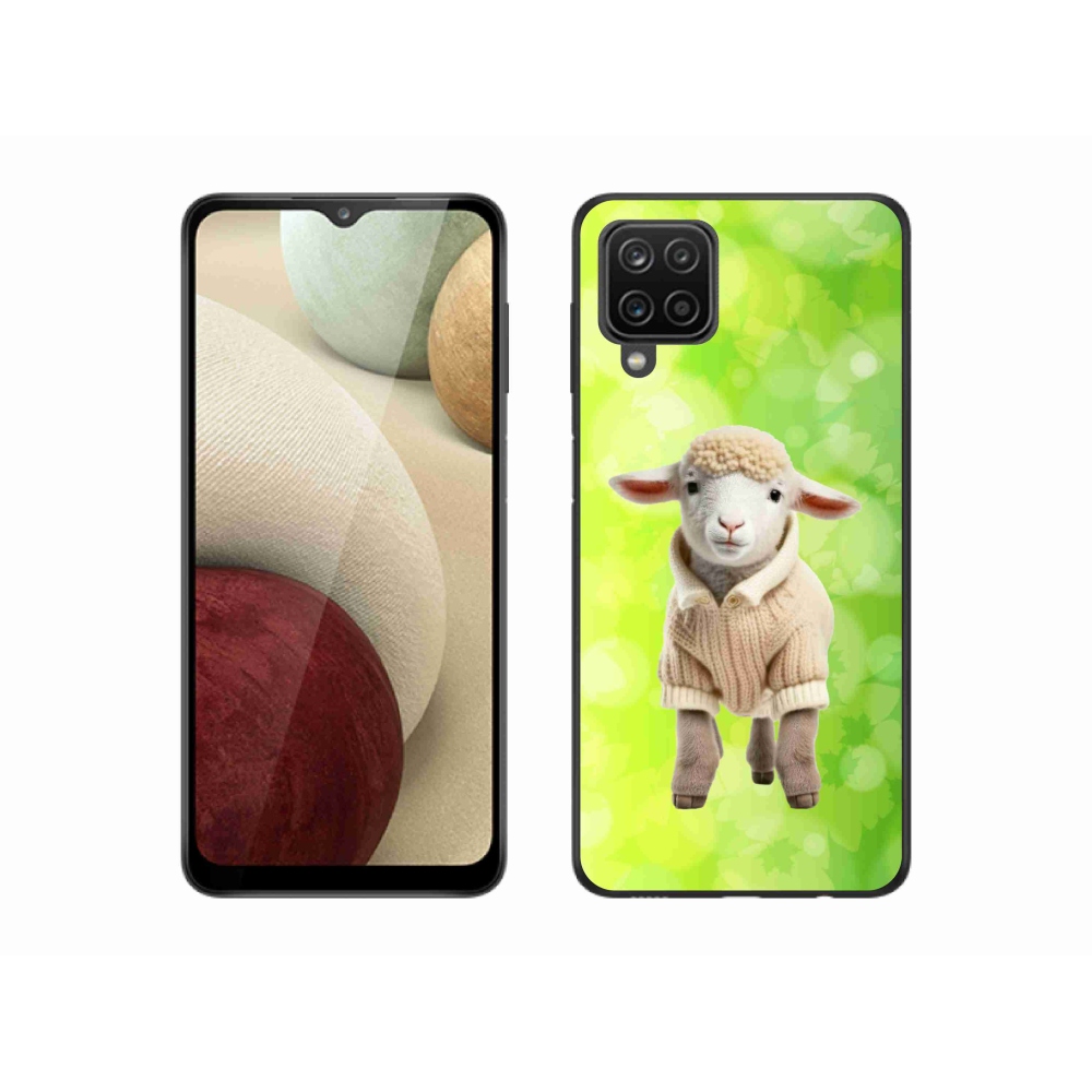 Zselés borítás mmCase Samsung Galaxy M12 - bárány pulóverben